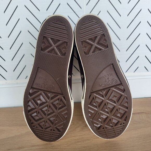 ✨✨Converse Chuck Taylor All Star Wedge Leather 8 Womens Shoes Burgundy A12349C - Picture 6 of 12